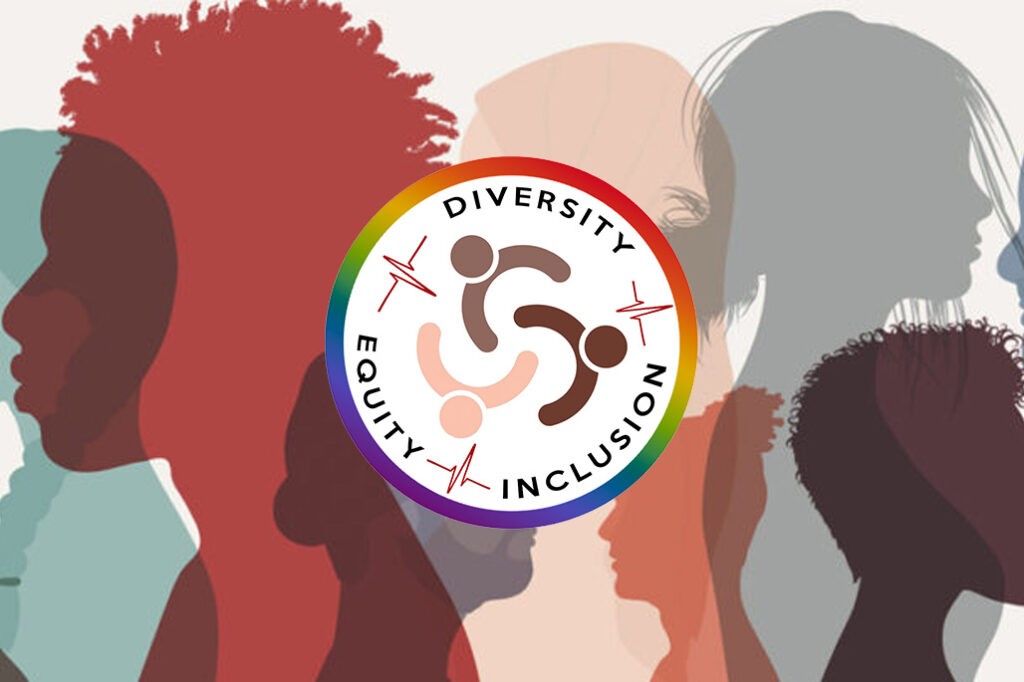 Diversity equity & inclusion logo.